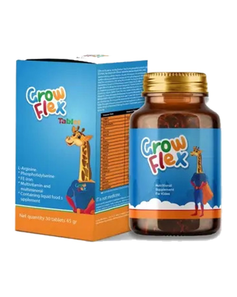 Grow Flex Tablet kutusu ve şişesi